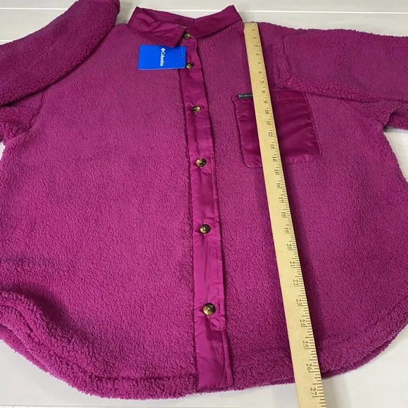 Columbia Women's West Bend Shirt Jacket Fuchsia Size XL