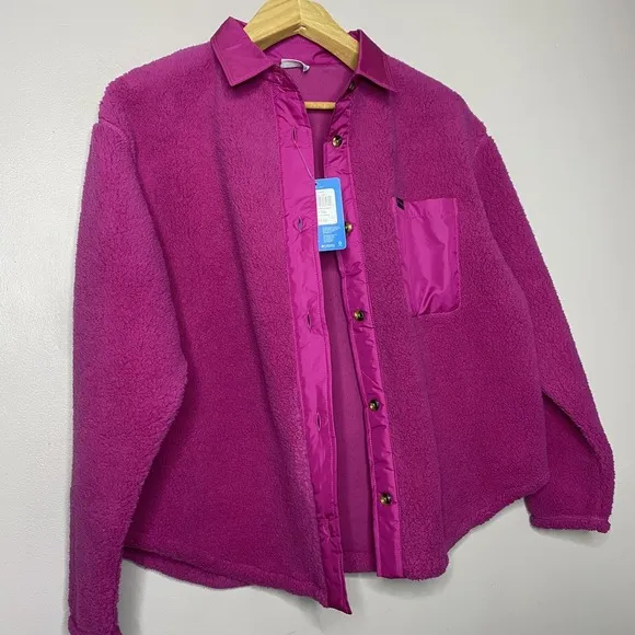 Columbia Women's West Bend Shirt Jacket Fuchsia Size XL