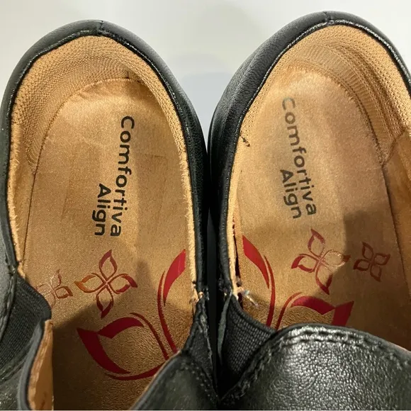 Comfortiva Florian shoes black leather comfort shoes size 8