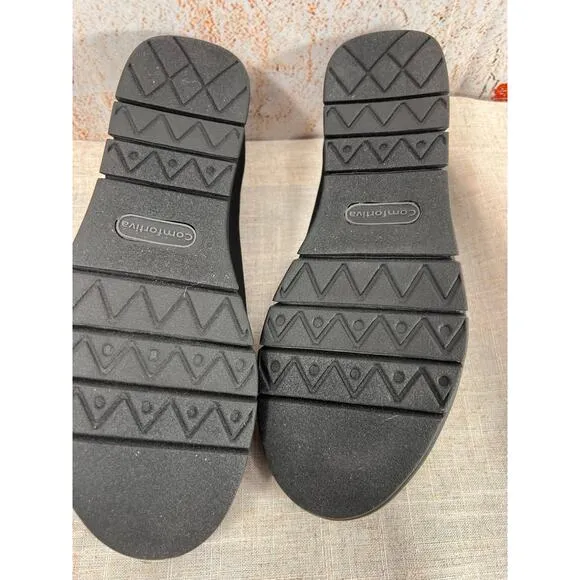 Comfortiva‎ Sz 9.5N Slip On Walking Lightweight Shoe &quot;Cate&quot;  Black NEW!