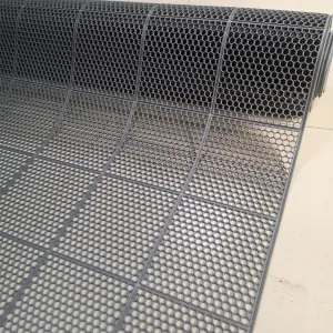 Commercial Floor Mats for Wet Areas 0.18" Thickness for Garage Pool Restaurant Bar Bathroom Patio Outdoor Indoor Splash Mats Entryway Drain Runner Vinyl Industrial Rug (Color : Grey_5x1.2m)
