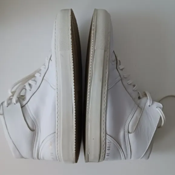Common Project Bball white leather high sneakers size 38