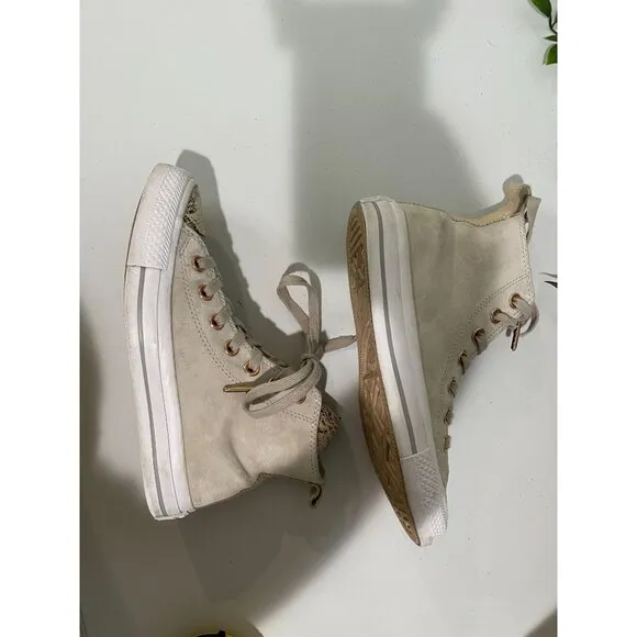 Converse All Star High-Top Snakeskin Sneakers Size 6