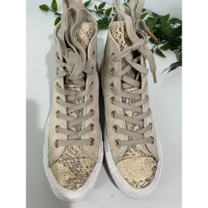 Converse All Star High-Top Snakeskin Sneakers Size 6