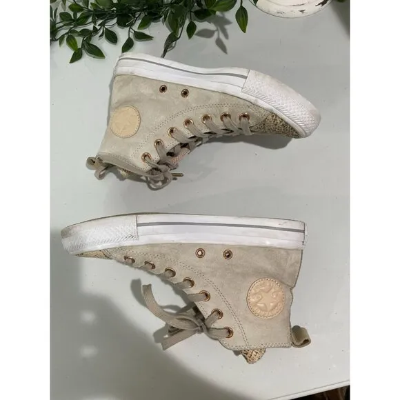 Converse All Star High-Top Snakeskin Sneakers Size 6