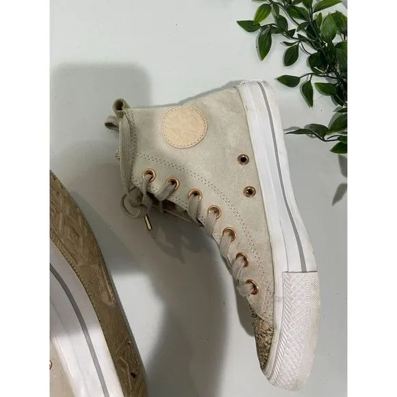 Converse All Star High-Top Snakeskin Sneakers Size 6