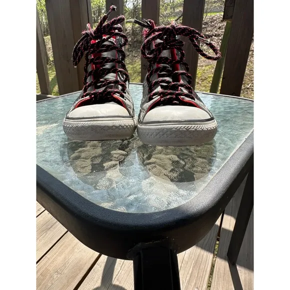 Converse All Star High Top Sneakers Graphic Print Junior Kids Shoes Size 4