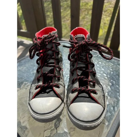 Converse All Star High Top Sneakers Graphic Print Junior Kids Shoes Size 4
