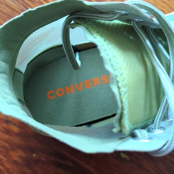 Converse All-Star Men's High Top Rare Sneakers Size 9  Tan, Mint Green &amp; Orange
