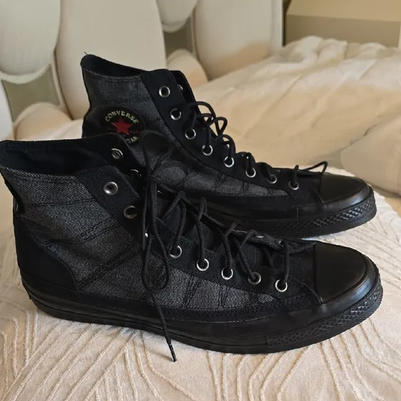 Converse Black High-Top Sneakers with Sturdy Design NWOT