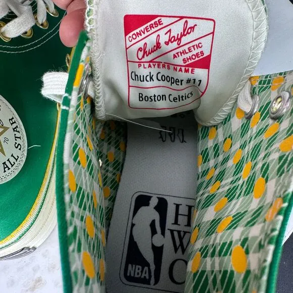 Converse Breaking Down Barriers Chuck 70 High Boston Celtics Green Sz M6.5 W8.5