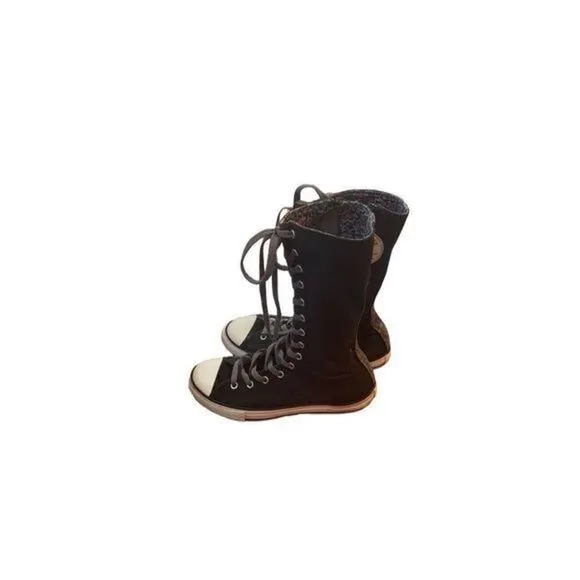 Converse Calf High Junior Sneakers 4.5 Goth
