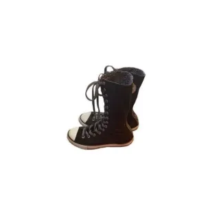 Converse Calf High Junior Sneakers 4.5 Goth