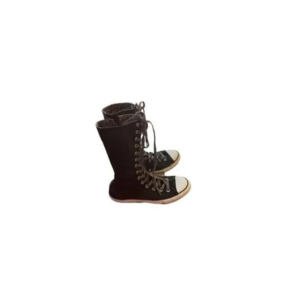 Converse Calf High Junior Sneakers 4.5 Goth