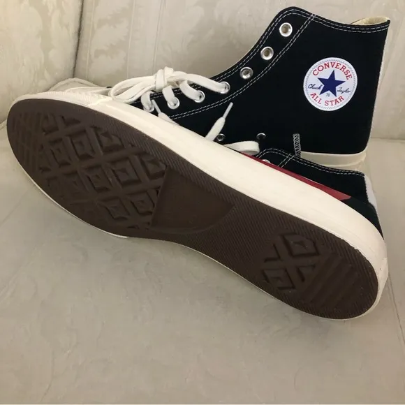 converse cdg play high top sneakers men size 11 black new