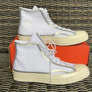 Converse Chuck 70 High Metallic Tape Seam Hi White/Egret/Black MEN`S