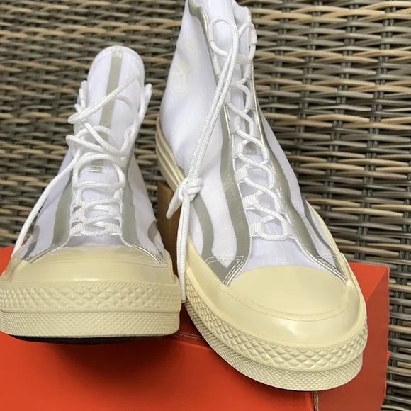 Converse Chuck 70 High Metallic Tape Seam Hi White/Egret/Black MEN`S