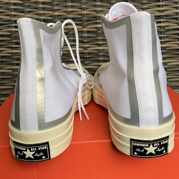 Converse Chuck 70 High Metallic Tape Seam Hi White/Egret/Black MEN`S