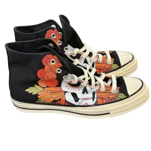 Converse Chuck 70 High Top Dia De Los Muertos Black Unisex Size 10