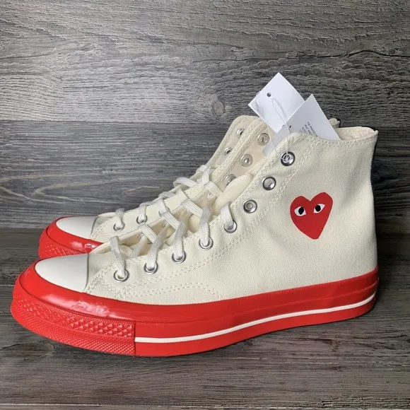 Converse Chuck Taylor All Star 70 High Comme Des Garcons Sz 12 Men's Red