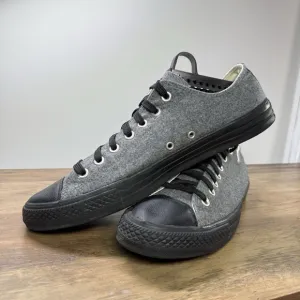 Converse Chuck Taylor All Star Mens Sneakers Shoes M11 W13 Gray Wool Low Lace