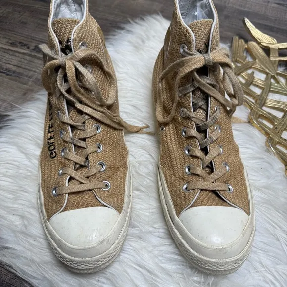 Converse Chuck Taylor Golf Le Fleur Tan High-Top Sneakers