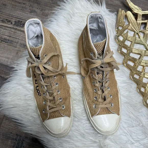 Converse Chuck Taylor Golf Le Fleur Tan High-Top Sneakers