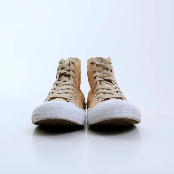 Converse Chuck Taylor High Sneakers In Gold Satin