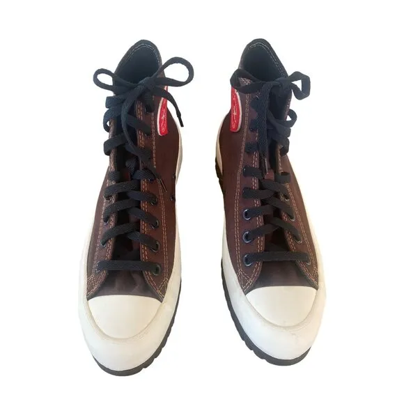 Converse Chuck Taylor Lugged 2.0 Sneaker Platform Brown Canvas 8 Men/Women 10