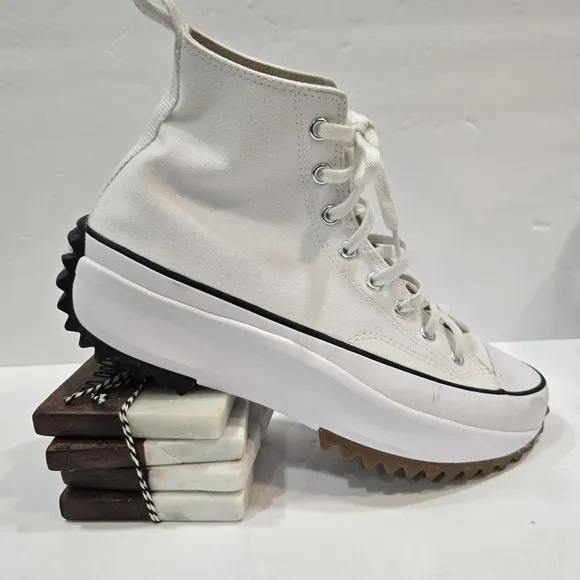 Converse Chuck Taylor Shoe Run Star Hike Platform White Hi Top W12.5 M 10 Chunky