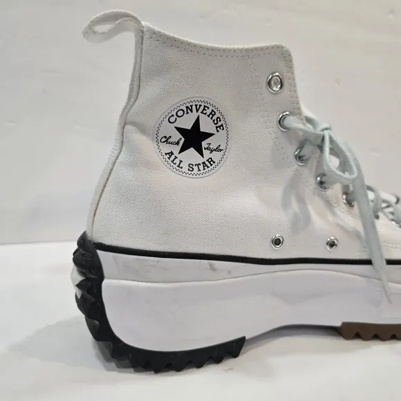 Converse Chuck Taylor Shoe Run Star Hike Platform White Hi Top W12.5 M 10 Chunky