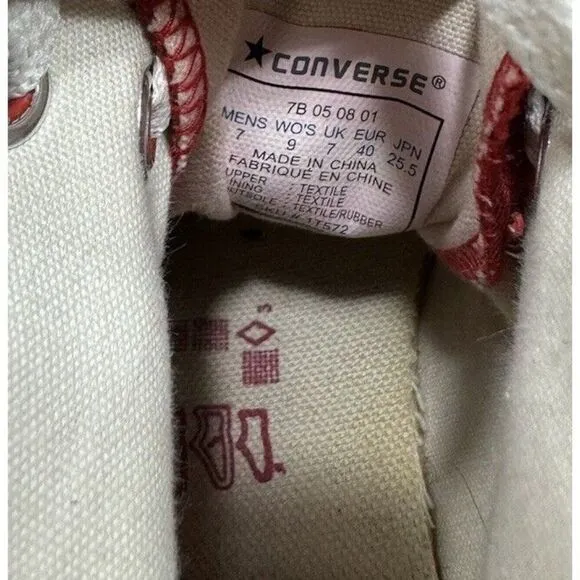 Converse Chuck Taylor Christmas High Sneakers Wrapping Paper Ornament Womens 9