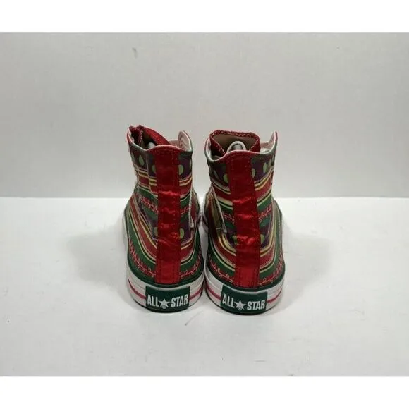 Converse Chuck Taylor Christmas High Sneakers Wrapping Paper Ornament Womens 9