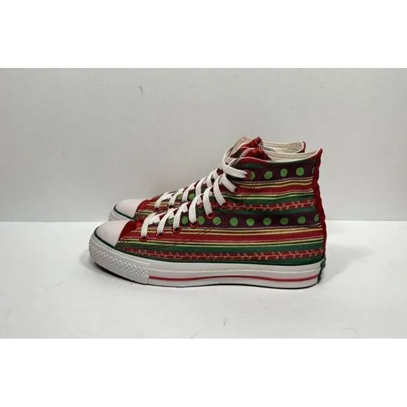 Converse Chuck Taylor Christmas High Sneakers Wrapping Paper Ornament Womens 9