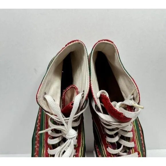 Converse Chuck Taylor Christmas High Sneakers Wrapping Paper Ornament Womens 9
