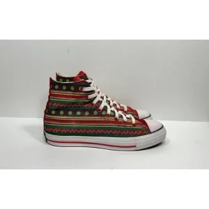 Converse Chuck Taylor Christmas High Sneakers Wrapping Paper Ornament Womens 9