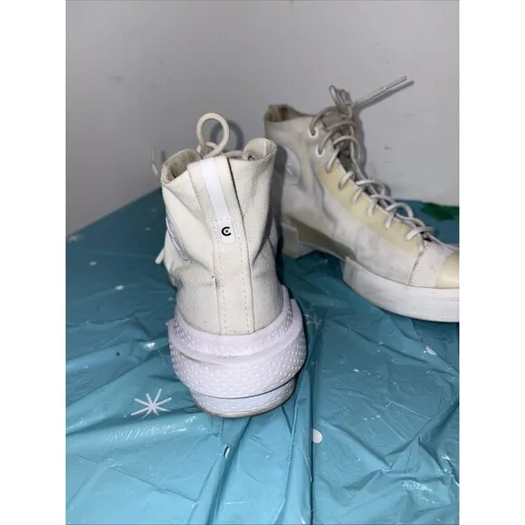 Converse CX Disrupt High Top White Unisex Platform Sneakers Mens 9