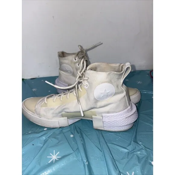 Converse CX Disrupt High Top White Unisex Platform Sneakers Mens 9