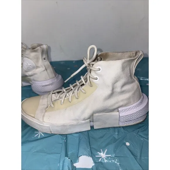 Converse CX Disrupt High Top White Unisex Platform Sneakers Mens 9