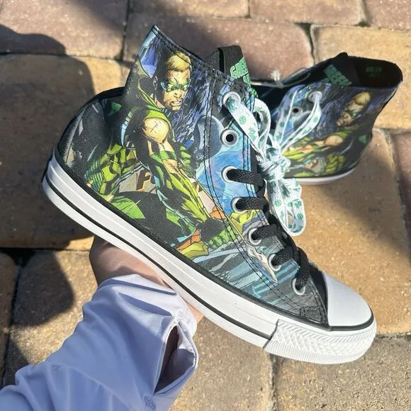 Converse DC Comics x CTAS High Green Arrow Men's Shoes 154898C Size 6
