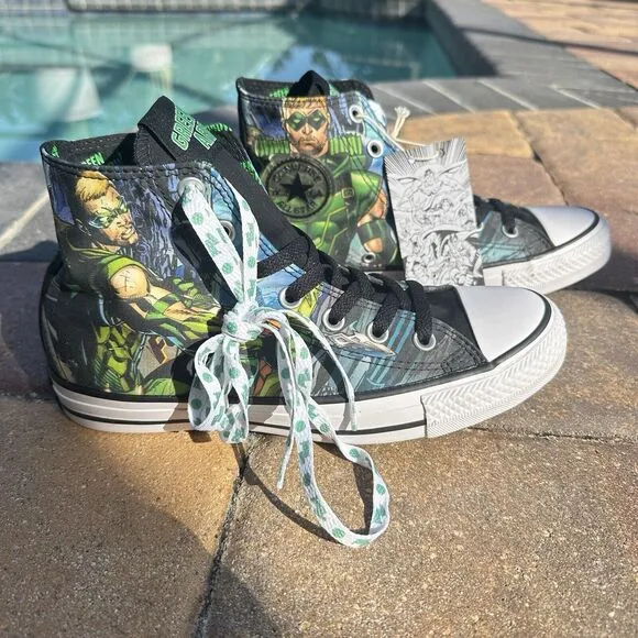 Converse DC Comics x CTAS High Green Arrow Men's Shoes 154898C Size 6