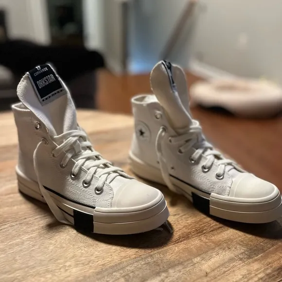 Converse DRKSTAR Chuck Taylor All Star high top Rick Owens DRKSHDW White 38 /4.5
