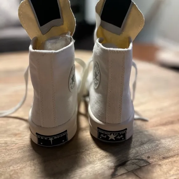 Converse DRKSTAR Chuck Taylor All Star high top Rick Owens DRKSHDW White 38 /4.5