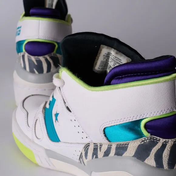 Converse ERX 260 Mid White/Rapid Teal-Purple High Tops Big Kid Youth Size 7