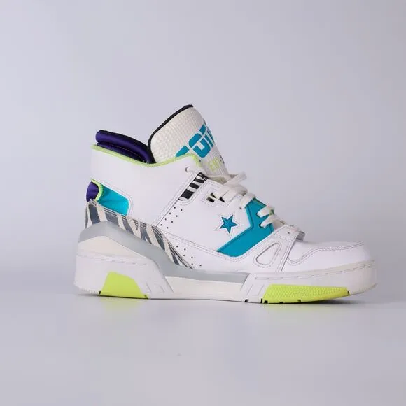 Converse ERX 260 Mid White/Rapid Teal-Purple High Tops Big Kid Youth Size 7