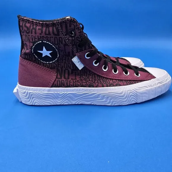 Converse Far From Chuck Mens 10.5 Womens 12.5 NEW Maroon &amp; Black