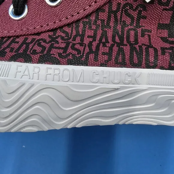 Converse Far From Chuck Mens 10.5 Womens 12.5 NEW Maroon &amp; Black