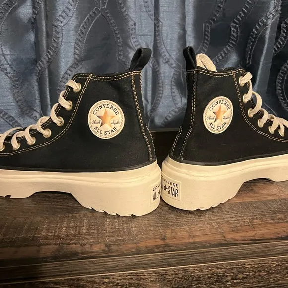Converse Glazed Chrome Lugged Lift High-Top Sneakers