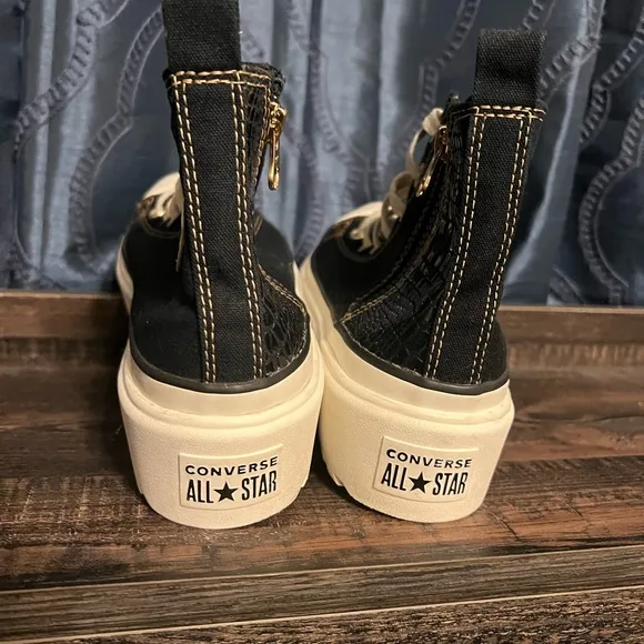Converse Glazed Chrome Lugged Lift High-Top Sneakers