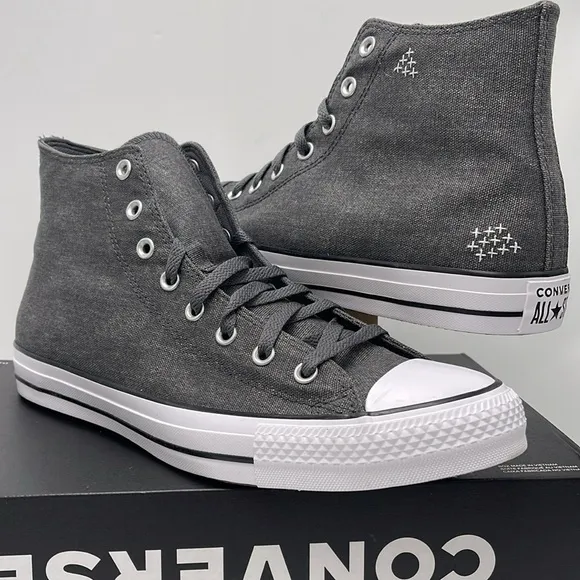 Converse Gray High-Top Sneakers Men’s A08577FCTAS HIDARK MATTER WINTER SLAY/WH